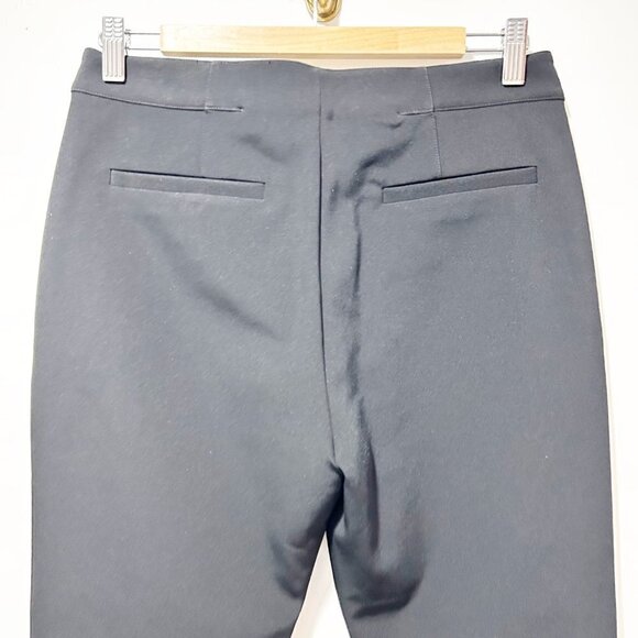 🌷SALE Alexander Wang Seamed Black Trousers Size 8 Ankle Zip - Picture 7 of 13